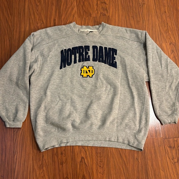 STARTER Other - Vintage STARTER University of Notre Dame Gray Sweatshirt Size XL